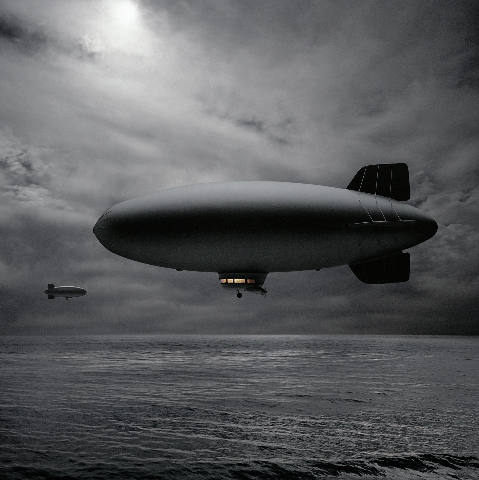 "Two Blimps Passing in the Night"